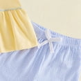 thumbnail image 5 of Toddler Baby Girls Clothes For 2t 3t 4t 5t 6t Girls Cute Summer Short Sleeve T Shirt Tops Shorts Clothes Sets Baby Girls Outfits 7t Children,Comfy 2-3 Years, 5 of 6