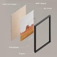 thumbnail image 4 of PixonSign Framed Wall Art, Arizona Texas Mountain Valley Posters, Set of 4 Loess High Slope Landscape Wall Decor Prints, Nature Wilderness Wall Décor for Living Room, Bedroom, Office - 11"x14" Black, 4 of 5