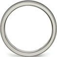 thumbnail image 2 of Titanium Enameled Grooved 6mm Satin Band (Size 7.5) Made In China tb340-7.5, 2 of 5