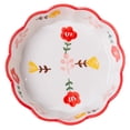 thumbnail image 1 of Ceramic Salad Bowl Dessert Bowl Adorable Pattern Wave Bowl Breakfast Bowl, 1 of 8