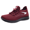 01#Red, variant on Men Thunder Logo Breathable Mesh Sneakers Elastic Lace Lightweight Daily Walking Athletic Trainers