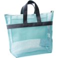 thumbnail image 1 of Bolsa de aseo de malla portátil Bolsa de gimnasio de ducha ligera Organizador de viaje de gran capacidad Caja de almacenamiento de almacenamiento diario azul cielo y caja de almacenamiento 2pcs ZefeiWu 8390615833189, 1 of 1