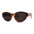 thumbnail image 2 of Retro Classy Thick Plastic Cat Eye Glam Fashion Sunglasses Tortoise - Black, 2 of 4