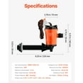 thumbnail image 6 of KFFKFF Boat Livewell Pump, 12V 800 GPH Model with Removable Motor, 90-Degree Angled Baitwell Pumps for Marine Use, Anti-Corrosion Submersible Aerator Pump Suitable for Freshwater and Saltwater, 6 of 9