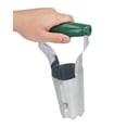 thumbnail image 3 of Ergonomic Spring-Handled Iron & ABS Bulb Planter with Automatic Soil Removal - Silver-Green Handheld Seedling Transplanter Featuring Reinforced Iron, Pointed Notch, and 1-4in Depth Mark for, 3 of 6