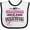 White and Black, variant on Inktastic My Grandma is a Survivor Breast Cancer Awareness Boys or Girls Baby Bib
