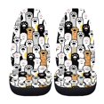 thumbnail image 5 of Xoenoiee Cat Dog Paws Print Car Seat Covers Full Set Auto Front and Back Seat Covers Universal Fit Most Cars SUVs Trucks Vans Comfortable Auto Seat Protection Full Set, 5 of 7