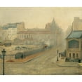 thumbnail image 2 of Marie Bashkirtseff 14x12 Black Ornate Wood Framed Double Matted Museum Art Print Titled: In the Fog (1882), 2 of 5