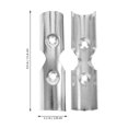 thumbnail image 2 of OHOIOLLA 2Jgo Conectores De Barra Para Closet Con Soporte Ajustable En Acero Inoxidable Plata, 2 of 6