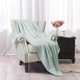 thumbnail image 4 of Flannel Throw Blanket, 127x178 CM Soft Sofa Throws, Waffle Fleece Throws for Sofa, Mint Green Blanket, 4 of 4