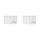 thumbnail image 4 of Injueey Bolsa de malla de almacenamiento para refrigerador, clasificación de compartimento doble, organizadores de aperitivos y alimentos, Blanco 1 PC 2Conjunto, 4 of 6