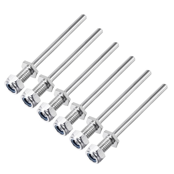5/16 Inch Diameter X 2.4 Inch Length Landing Gear Steel Axle Shaft Drive Axle for RC Airplane - 6PCS