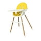 thumbnail image 2 of Silla alta para bebé CUTICAT silla de comedor para bebés para niños pequeños ajustable Amarillo, 2 of 8