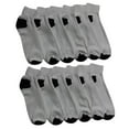 thumbnail image 1 of Yacht & Smith 12 Pairs Mens Value Pack Ankle Athletic Sports Socks, by SOCKS'NBULK (10-13 (Men's)) (White/Black, 10-13 (Mens)), 1 of 1