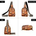 thumbnail image 7 of FORMRS Womens Crossbody Sling Bag Travel Daypack Shoulder Chest Backpack, Fall Pattern, 7 of 7