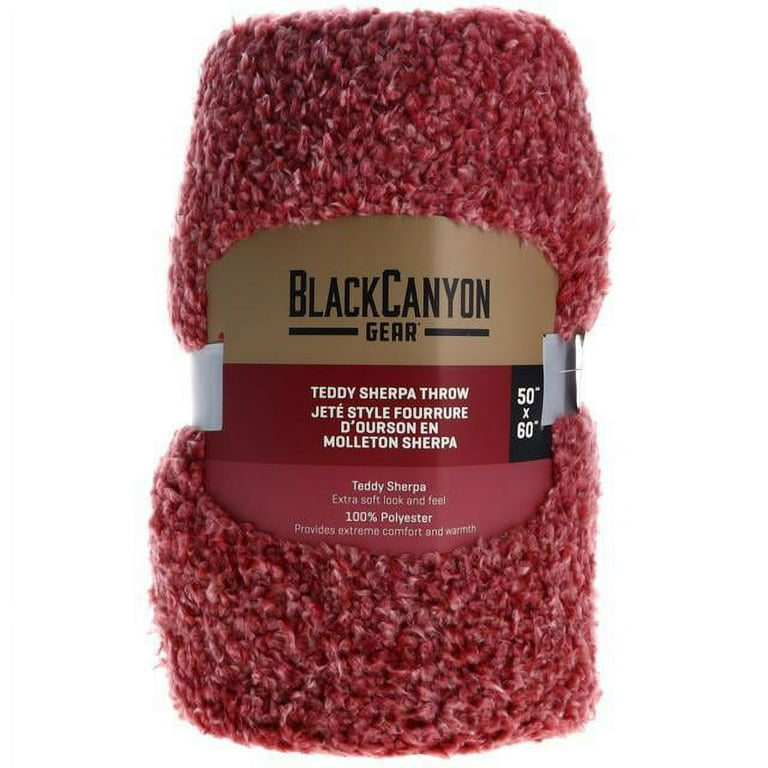 BlackCanyon Outfitters Teddy Sherpa Throw 50x60