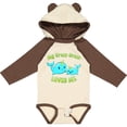 thumbnail image 3 of Inktastic My Gram Gram loves me- cute narwhal Boys or Girls Long Sleeve Baby Bodysuit, 3 of 5