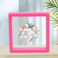 thumbnail image 4 of sunsanly 3D Floating Display Box Compact Size Portable Double-Sided Seashell Jewelry Badge Transparent Display Shelf Case, 4 of 8