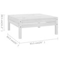 thumbnail image 5 of vidaXL 8 Piece Garden Lounge Set Solid Wood Pine White, 5 of 5