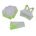 thumbnail image 1 of 3Pcs Mujeres Traje de yoga Conjuntos de ropa deportiva sin costuras Barras y pantalones de manga lar Abanopi Traje de yoga, 1 of 7