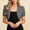 #0707-Gray, variant on Puyaiuu Women Solid Eyelet Puff Short Sleeve Cropped Bolero Shrug Cardigan Layering Top Gray M Gift