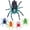 B (2.8in, 0.23oz), variant on Soft Spider , Bass Fishing Lure, Lifelike , Bionic Weedless Plastic , Barbed Hooks, for Bass Snakehead Pike Trout, 2.8in/ 0.23oz, 5 count