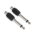 thumbnail image 3 of 10 Pcs RCA Female Jack To 6.35mm 1/4” Male Mono Plug Audio Adapter Connector, 3 of 3