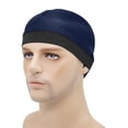 thumbnail image 2 of Satin Silk Wig Cap Unisex Breathable Soft Dome Hat Men Women Hair Liner Stretch Band Comfortable Sleep Headwear, 2 of 5