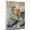 Akita, variant on Plott Hound Dog Playing Surfboard Stretched Canvas Size 8x12 – Sports Dog, Perfect for Animal Lovers, Plott Hound Dog Canvas, Surfboard Canvas Size Wall Art