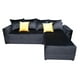 thumbnail image 1 of Sala esquinera Modular EL BAZAR STORE modelo Samso 240x180 cm terciopelo negro, 1 of 4