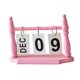 thumbnail image 3 of Calendario de escritorio Decoración diaria Reutilizable Regalo ideal Compacto con base de madera Práctico Rosa, 3 of 9