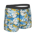 thumbnail image 3 of Bingfone Flower and Sail Boat Men's Underwear - Casual Stretch Boxer Briefs-Large, 3 of 9