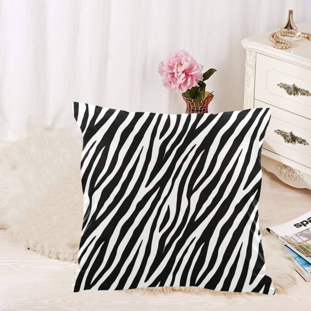 MKHERT Zebra Throw Pillowcase Pillow Cover Cushion Couver 18x18 inch