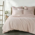thumbnail image 5 of Levtex Home - 100% Linen - Twin Duvet Cover - Washed Linen in Blush - Duvet Cover Size (68 x 88in.), 5 of 9