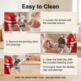 thumbnail image 6 of TOCOKEID Large Hopper Grain Mill Attachment for KitchenAid Stand Mixer, 9 Adjustable Grind Settings, 6 of 9