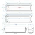 thumbnail image 3 of Nuk3y Solid Brass Mail Slot with Sleeve (Matte Black, 13" x 3.625"), 3 of 6