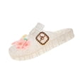 thumbnail image 2 of Willtoo Women's Jelly Sandals, 1 Inch Platform Flower Slides with Metal Buckle, Soft Non-Slip Transparent Summer Beach Shoes, 2 of 4