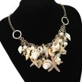 thumbnail image 2 of SHISUYAN Collier Pendentif Coquillage Perle pour Femmes (Doré), 2 of 5