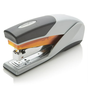 Swingline Optima 25 Reduced Effort Stapler, 25 Sheets, Gray/Orange
