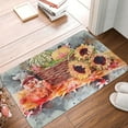 thumbnail image 5 of XMXT Non-Slip Polyester Bathroom Rugs Kitchen Door Mat, Halloween Watercolor Botanical Print Machine Washable Bath Mats Rug for Kitchen Shower Bathtub Decor, 15.7 x 23.6 inches, 5 of 9