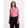 thumbnail image 2 of Scenario Women's Variegated Rib Tee with Short Sleeves, Sizes XS-XXXL, 2 of 6