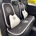 thumbnail image 5 of Reposacabezas de coche suave, almohada para el cuello, soporte lumbar, cojín de cintura, respaldo del asiento del conductor, cojín de coche, soporte de cintura para conducción, transpirable, 5 of 5