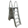 thumbnail image 3 of Confer Plastics Roll-Guard Adjustable A-Frame Pool Safety Ladder, Warm Gray, 3 of 7