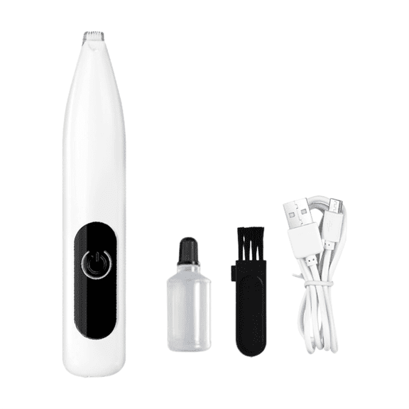 Barhoo Silent Pet Foot Trimmer Paw Hair Grooming Clipper Rechargeable Low Noise Shaver for Dogs Cats Professional Nail Hair Trimmer Pet Grooming Tool Painless Safe Easy Use