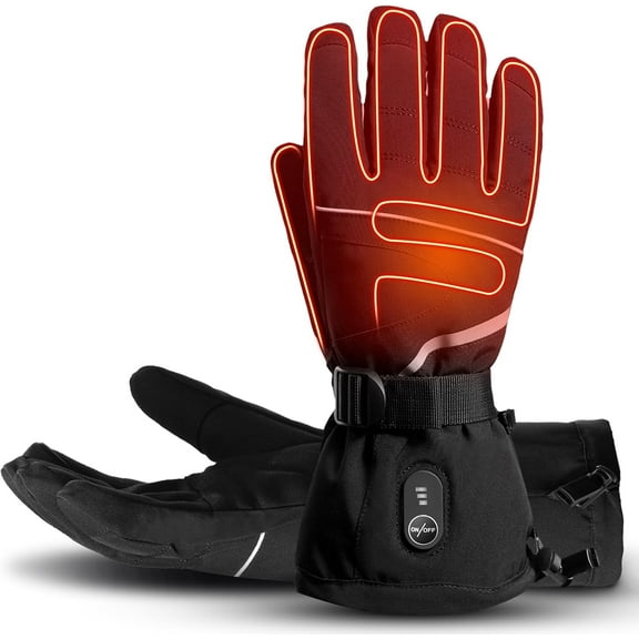 SNOW DEER Heated Gloves for Men Women, Electric Glove Rechargeable Battery Heated Hand for Motorcycle Biking Hunting Arthritis Skiing Working
