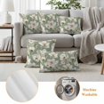 thumbnail image 6 of Outdoor Pillow Covers Watercolor Blossom Flower Waterproof Pillow Cases 16x16 Set of 2, Spring Sage Green White Floral Throw Pillow Cover Pillowcase for Patio Balcony Couch Garden, 6 of 9