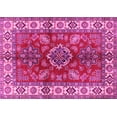 thumbnail image 1 of Ahgly Company Indoor Rectangle Geometric Pink Traditional Area Rugs, 2' x 4', 1 of 4