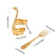 thumbnail image 3 of Juego de Tenedor y Cuchara para Fruta con Base Decorativa de Aleación de Aluminio | Elegante Juego de Cubiertos de Metal para Cocina y Comedor | Cubiertos Duraderos y Resistentes a La Oxidación | Ide, 3 of 6
