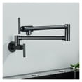 thumbnail image 6 of Chrome Nickel Black Brass Pot Filler Tap Wall Mounted Kitchen Faucet Single Cold Single Hole Tap Rotate Folding Spout ,Easy to Install, 6 of 7