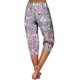 thumbnail image 5 of Mujeres Capri Pantalones Casual Suelto Largo Pantalones de Impresión con Corbata Elástica Cintura Y Bolsillos, 5 of 6
